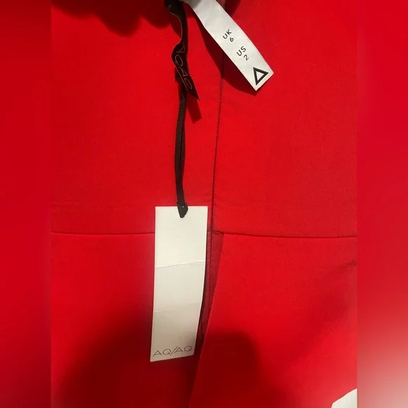 NWT AQ/AQ Red Mini Dress - Picture 3 of 3